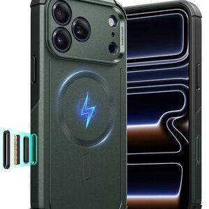 Green MagSafe Military grade case iPhone 17 pro max